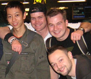The Monash team (L-R): Yan Nan Wu (Jacky), Ty Gambling, Vasile Sachelaru, Boris Khelemski 